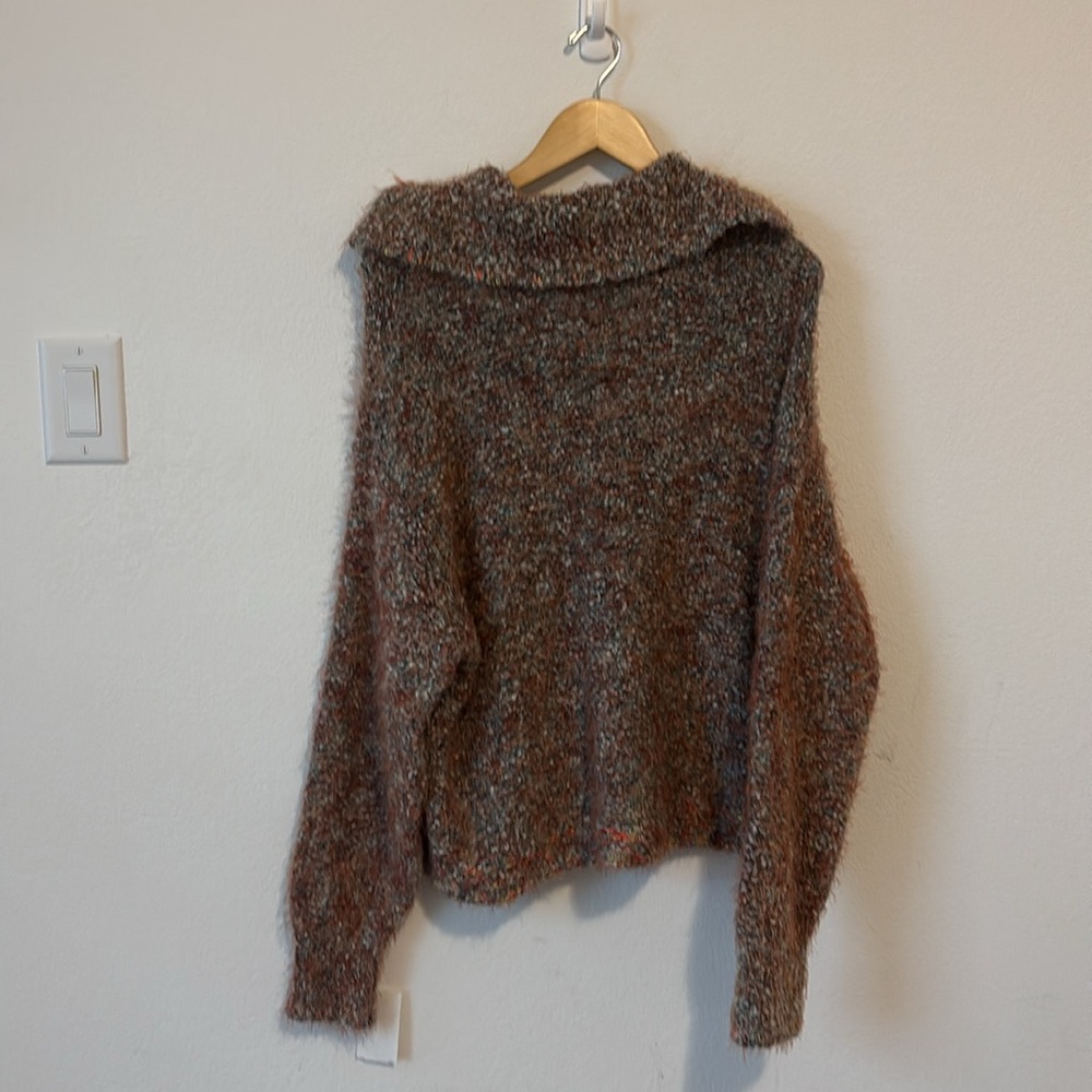 Free people Stella marled button collar sweater in S - Picture 8 of 13